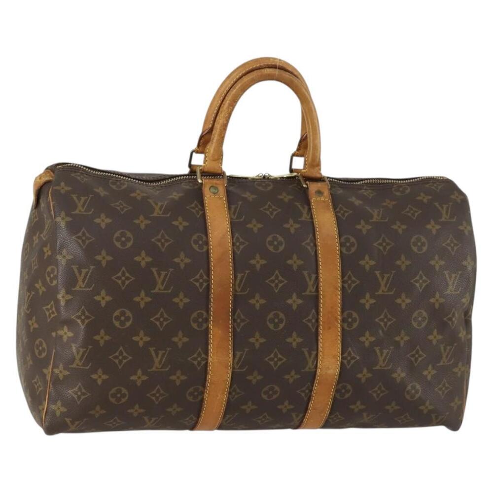 LOUIS VUITTON Monogram Keepall 45 Boston Bag M41428 LV Auth am10376